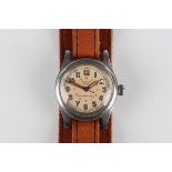 An Oyster Watch Co Solar Aqua steel circular cased gentleman's wristwatch, circa 1940s, with