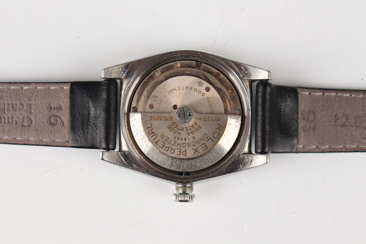A Rolex Oyster Perpetual stainless steel cased gentleman's wristwatch, Ref. 2940, circa 1946, the - Image 6 of 7