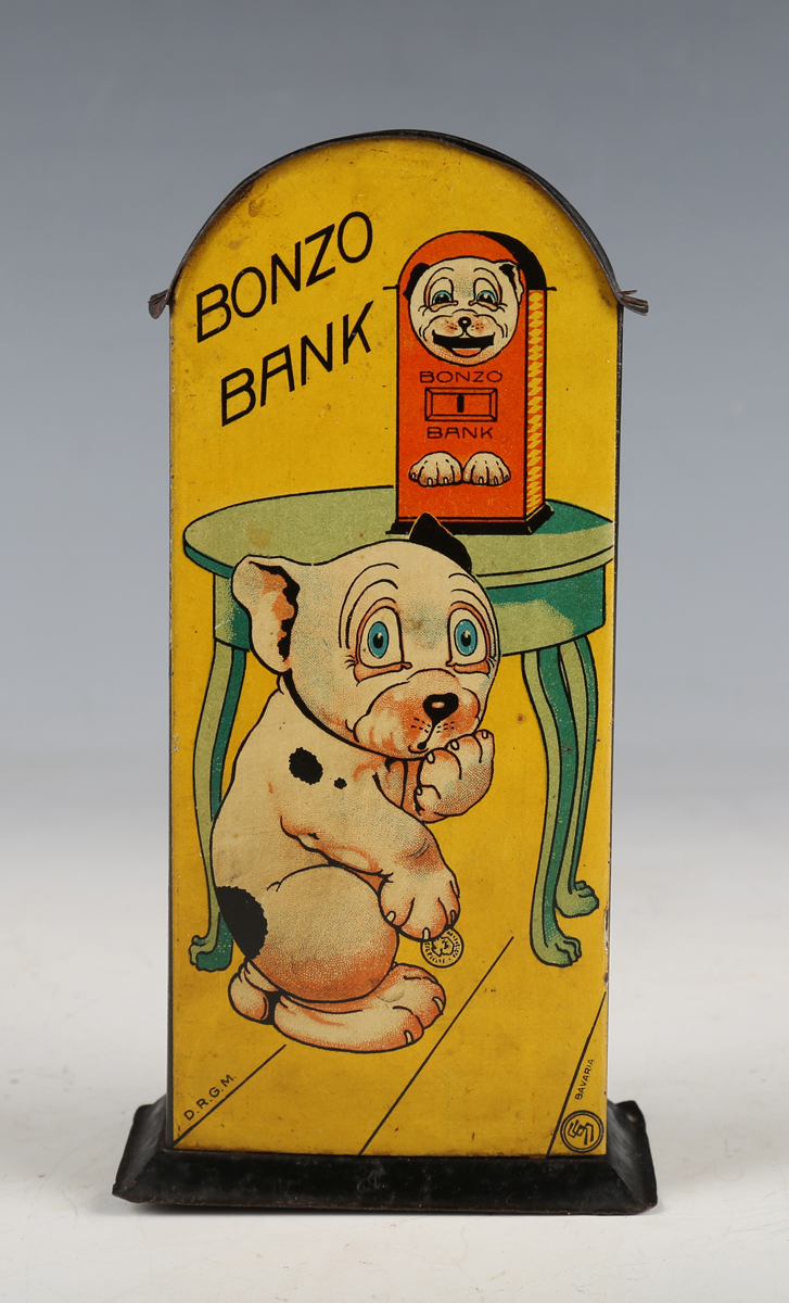 A Saalheimer & Strauss Bavaria Bonzo Bank, height 17.5cm (some playwear and rust spots).Buyer’s - Image 3 of 4