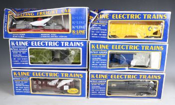 A K-Line Electric Trains gauge O K-2344 S-2 switcher diesel locomotive C & NW and six items of