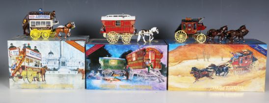 Three Matchbox Models of Yesteryear Special Edition horse-drawn carriages, comprising YSH1 Gypsy