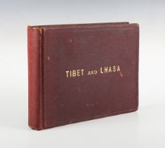 WHITE, John Claude. Tibet and Lhasa. Calcutta: Johnston and Hoffmann, [1908.] Oblong 4to (203 x