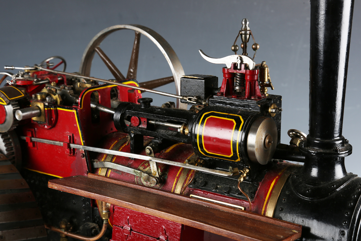 A live-steam model of an Allchin traction engine 'Royal Chester', finished in maroon and black - Image 14 of 15