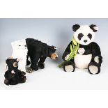 Four Steiff limited edition soft toys, comprising No. 035340 Snow Fox Xorry, No. 682711 100th