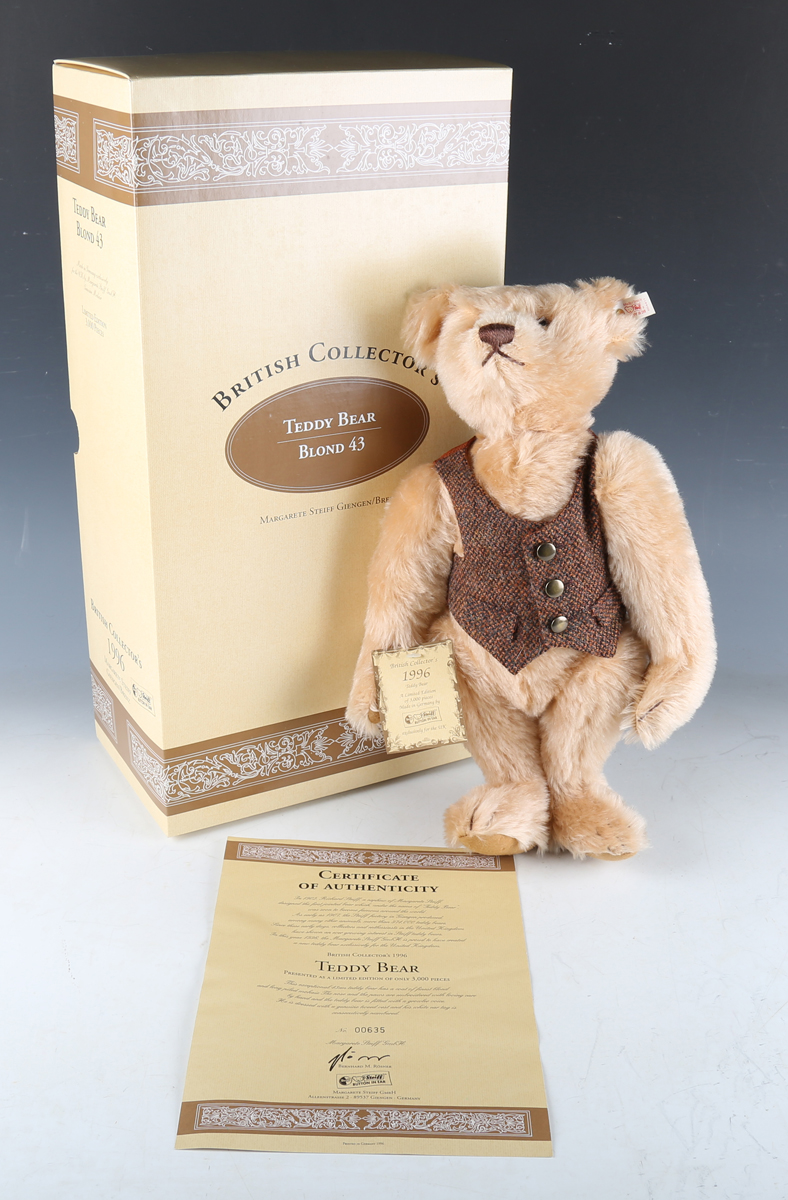 Seven Steiff limited edition teddy bears, comprising No. 650680 Harrods Victorian Musical bear, - Image 5 of 8