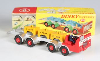A Dinky Supertoys No. 936 Leyland 8-wheeled chassis with driver and three ballast weights, boxed (