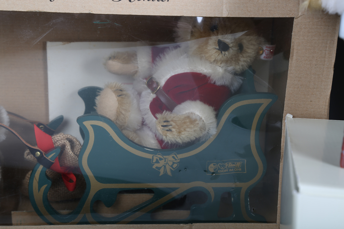Five Steiff limited edition soft toys, comprising No. 670565 Father Christmas Teddy Bear with - Image 6 of 7