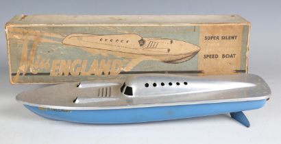 A Victory Industries 'Miss England' super silent twin-jet propelled speed boat, length 34cm, and a