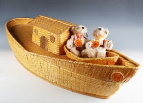 A set of Steiff limited edition Noah's Ark and animals, comprising No. 038006 Ark with Mr & Mrs Noah