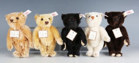 Three Steiff limited edition sets, comprising No. 654497 1989-1993 Baby Bears set, No. 654695 1994-