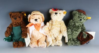 A set of seven Steiff mohair Days of the Week teddy bears, with tags and certificates.Buyer’s