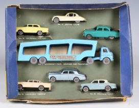 A Moko Lesney Matchbox Series No. 2 Accessory Pack Bedford car transporter set, boxed (some paint