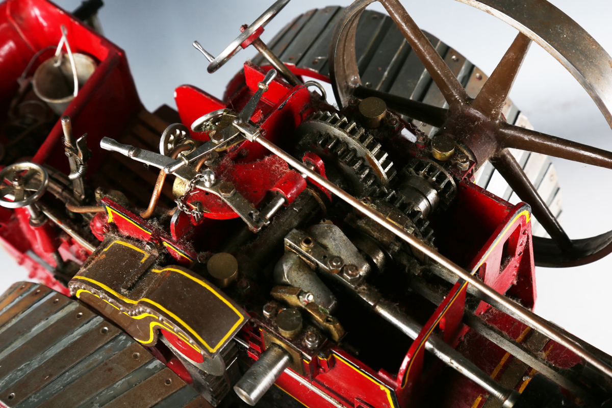 A live-steam model of an Allchin traction engine 'Royal Chester', finished in maroon and black - Image 13 of 15