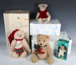 Four Steiff limited soft toys, comprising No. 035371 Teddy Bear Romy, No. 034275 Kiefer, No.