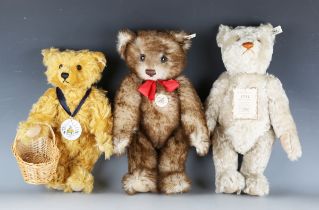 Six Steiff limited edition teddy bears, comprising No. 406614 Pantomime replica bear, No. 406645