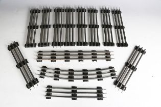 A good collection of Lionel gauge O three-rail curves and short straight track.Buyer’s Premium 29.4%