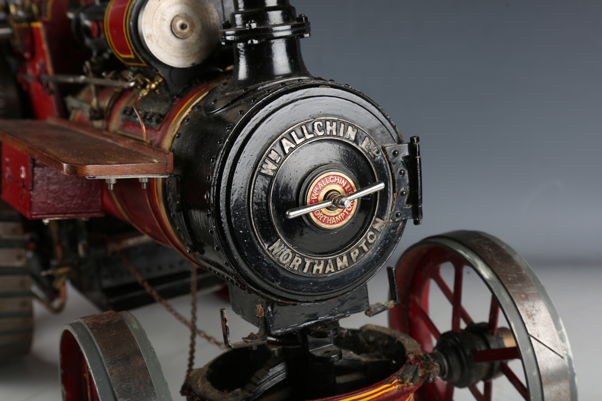 A live-steam model of an Allchin traction engine 'Royal Chester', finished in maroon and black - Image 15 of 15