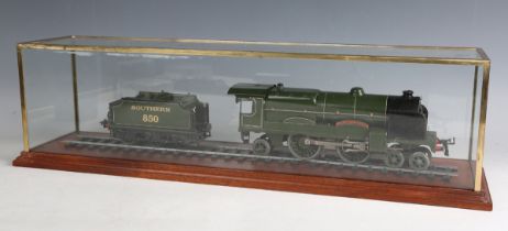 A Hornby gauge O clockwork locomotive 'Lord Nelson', together with a No. 2 Special tender 850