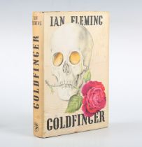 FLEMING, Ian. Goldfinger. London: Jonathan Cape, 1959. First edition, 8vo (189 x 122mm.) (Toning.)