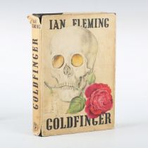 FLEMING, Ian. Goldfinger. London: Jonathan Cape, 1959. First edition, 8vo (188 x 122mm.) (Toning,