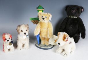 Two Steiff limited edition teddy bears, comprising No. 662546 Jack - The Rare Black Alpaca Bear