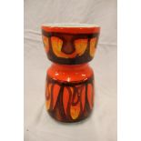 A Poole pottery Delphis tapered vase,
