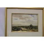 Francis S Dayman - watercolour Coastal scene Tiverton Devon, signed, labelled to verso,