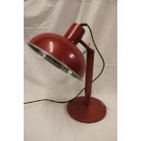 A vintage painted aluminium "Radiaray" adjustable desk lamp by Hinders of London