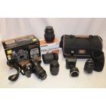 A Nikon D50 camera with numerous accessories including Tamron AF28-300 boxed lens etc.