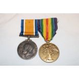 A First War pair of medals awarded to No. 35747 Pte. E.