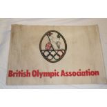 A British Olympic Association double-sided flag 24" x 35"