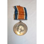 A British War medal awarded to No. 30738 Pte. H. A.