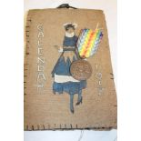A First War French Victory medal and a 1917 Red Cross calendar/diary (2)