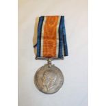 A British War medal awarded to No. 118501 Gnr. C. L. Delve R.A.