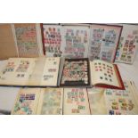 Various albums and stock books containing a selection of British Commonwealth stamps,