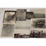 A small selection of World War II aerial photographs including Arnhem, D-day etc.