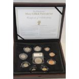 A Datestamp Mary Gillick portrait coin set,