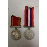 A 1939/45 War medal and South African War medal both named to No. 188351 T.V.