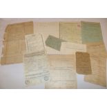 A selection of original First War paperwork relating to S.
