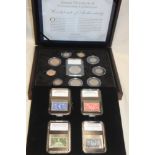 A Queen Elizabeth II 1953 Coronation Collection coin set with Coronation Crown and set of four
