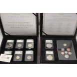 A United Kingdom 2014 datestamp specimen coin year set of twelve mint coins in capsules,