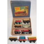 Hornby 0 gauge - MO passenger train set in original box together with additional rolling stock etc.