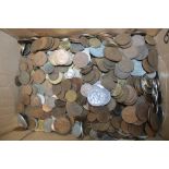A large selection of mixed GB and Foreign coins