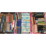 Three boxes of various novels and volumes mainly by Cornish authors including Winston Graham,