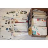 A large selection of various GB and first day covers, postal covers and stamps in packets,