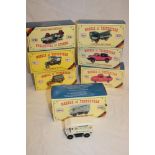 Seven German models of Yesteryear diecast vehicles including Ford Pick-up, Ford Model T Van,