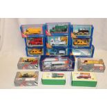 A selection of mint and boxed Corgi diecast vehicles including AEC 508 tanker lorry,