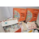 Various World stamps in packets, catalogues,