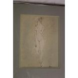 Ian Laurie - watercolour A study of a female nude, signed,