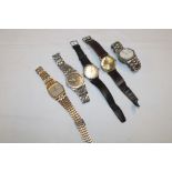 Five various gent's wristwatches including Gradius, Seiko etc.